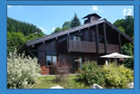 A view of the chalet from the access road