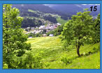 Les Gets - The village asseen from the surrounding hills